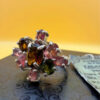 Natural Tourmaline Ring, 925 sterling silver, multi color natural tourmaline ring Uk size K#133