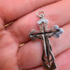 Vintage sterling silver religious cross#134
