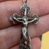 Vintage sterling silver religious cross#134