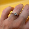 Sterling silver ring Uk size L#133