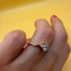 Sterling silver ring Uk size L#133