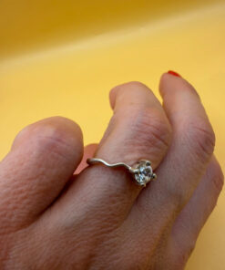 Sterling silver ring Uk size L