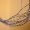 vintage navajo sunburst liquid silver multi strand necklace