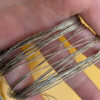 vintage navajo sunburst liquid silver multi strand necklace
