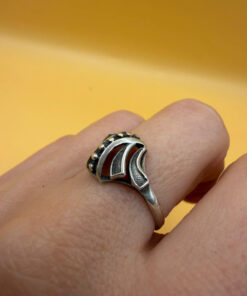 Soviet silver 875 ring Uk size O#143