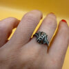 Soviet silver 875 ring Uk size O#143