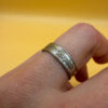 Silver ring “Save and Protect” (protective), size O #143