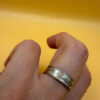 Silver ring “Save and Protect” (protective), size O #143