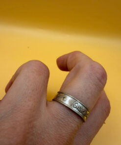 Silver ring “Save and Protect” (protective), size O