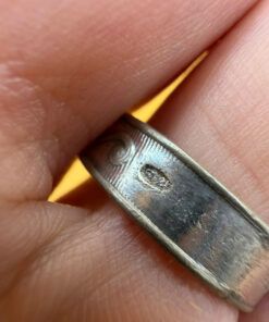 Silver ring “Save and Protect” (protective), size O