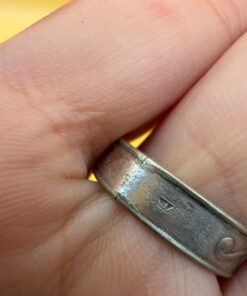 Silver ring “Save and Protect” (protective), size O