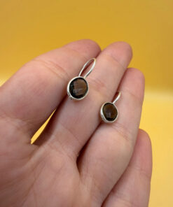 Smoky quartz silver vintage #118
