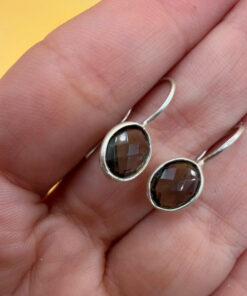 Smoky quartz silver vintage