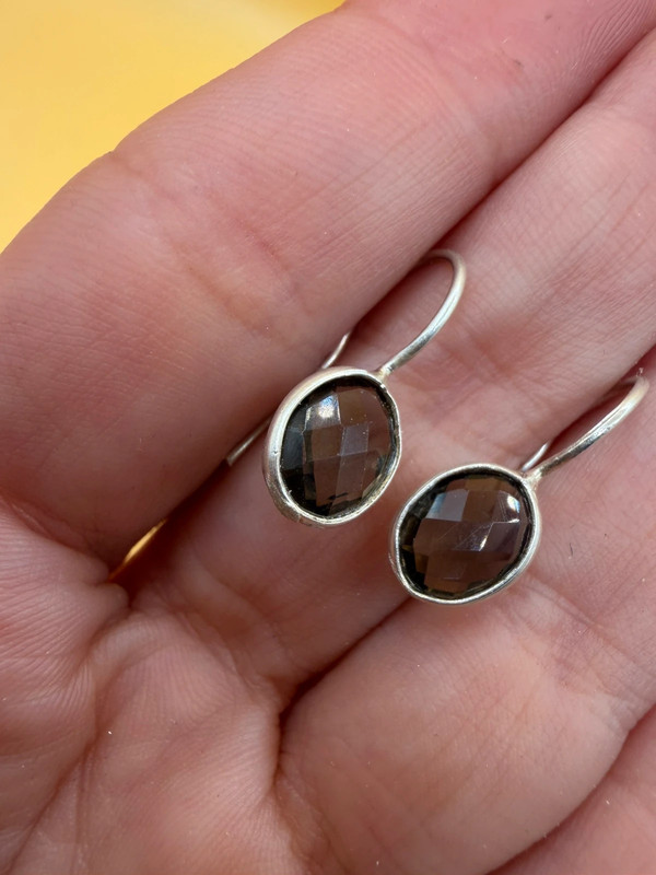 Smoky quartz silver vintage #118