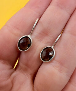 Smoky quartz silver vintage #118
