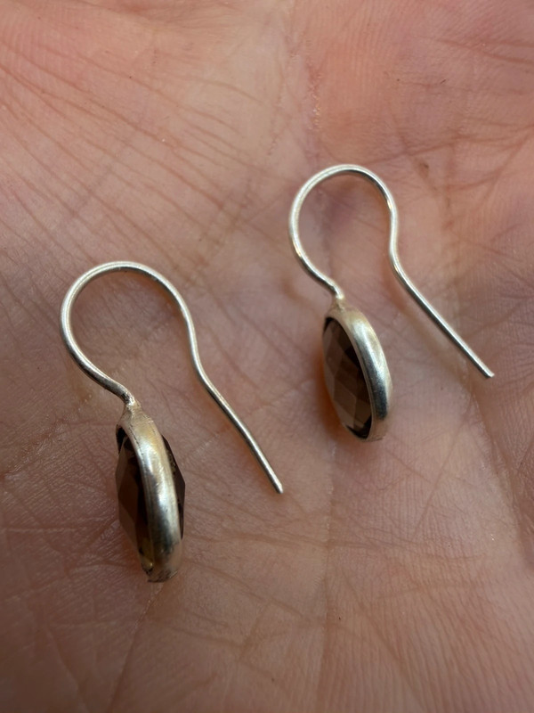 Smoky quartz silver vintage #118