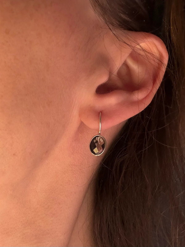 Smoky quartz silver vintage #118