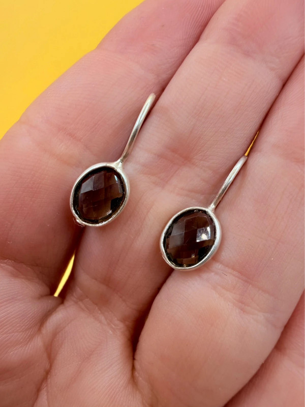 Smoky quartz silver vintage #118