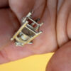 Vintage Charm  pendant Spanish Guitar Man in Chair Sterling Silver#6