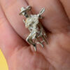 Vintage Charm  pendant Spanish Guitar Man in Chair Sterling Silver#6
