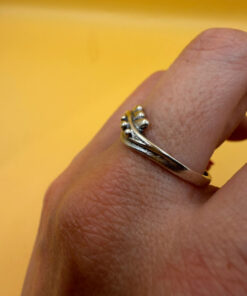 Vintage Soviet Ukraine Sterling silver ring Uk size S#6