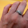 Vintage Soviet Ukraine Sterling silver ring Uk size S#6