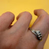 Vintage Soviet Ukraine Sterling silver ring Uk size S#6