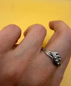 Vintage Soviet Ukraine Sterling silver ring Uk size S