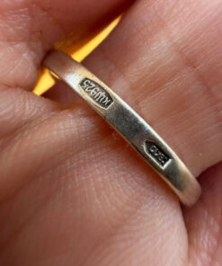 Vintage Soviet Ukraine Sterling silver ring Uk size S