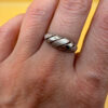 Vintage Soviet Latvia Sterling silver ring Uk size M#6