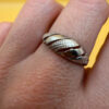 Vintage Soviet Latvia Sterling silver ring Uk size M#6