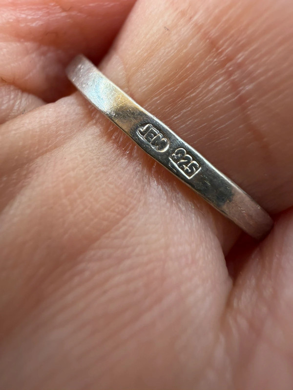 Vintage Soviet Latvia Sterling silver ring Uk size M#6
