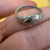 Vintage Soviet Latvia Sterling silver ring Uk size M#6