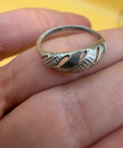 Vintage Soviet Latvia Sterling silver ring Uk size M