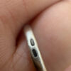 Uk size M sterling silver ring with large CZ #10