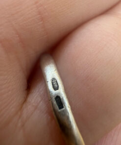 Uk size M sterling silver ring with large CZ