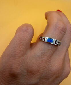 Opal Sterling Silver Ring Uk N New with tags