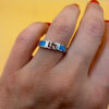 Opal Sterling Silver Ring Uk N New with tags