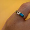 Opal Sterling Silver Ring Uk N New with tags