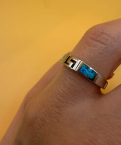 Opal Sterling Silver Ring Uk N New with tags