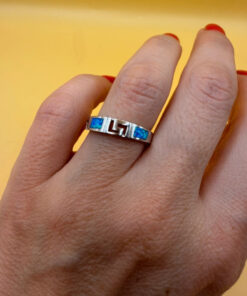 Opal Sterling Silver Ring Uk N New with tags