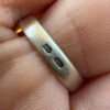 Sterling Silver ring designed like a belt Uk size O#11