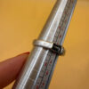 Sterling Silver ring designed like a belt Uk size O#11
