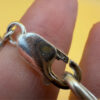 English Vintage 925 Sterling Silver Thick Curb Link Chain Bracelet