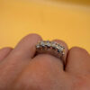 Incredible ring with high-quality cubic zirconia, size S, 925 sterling silver.#10