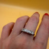 Incredible ring with high-quality cubic zirconia, size S, 925 sterling silver.#10