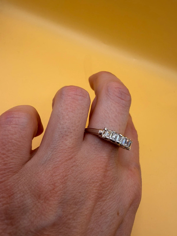 Incredible ring with high-quality cubic zirconia, size S, 925 sterling silver.#10