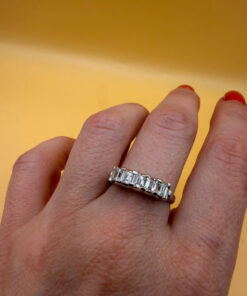 Incredible ring with high-quality cubic zirconia, size S, 925 sterling silver.#10