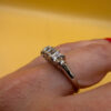Incredible ring with high-quality cubic zirconia, size S, 925 sterling silver.#10