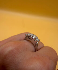 Incredible ring with high-quality cubic zirconia, size S, 925 sterling silver